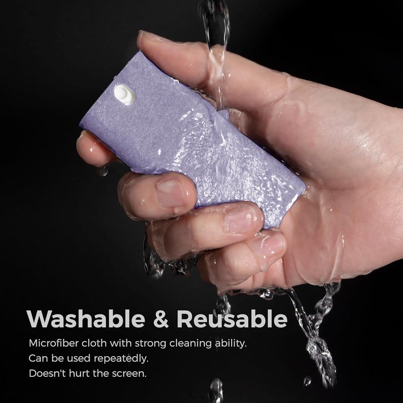 CLICK CLEAN Touchscreen Mist Cleaner, Screen Cleaner, All in One Screen Cleaner Spray with Microfiber and Phone Stand for All Phones, Laptop and Tablet Screens (Purple), W5131 - Image 5
